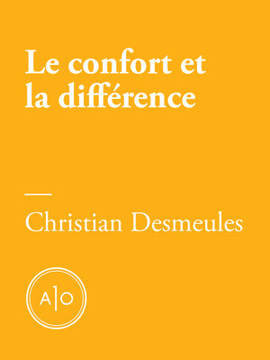 cover image of Le confort et la différence